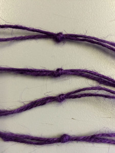 Knot each pair together